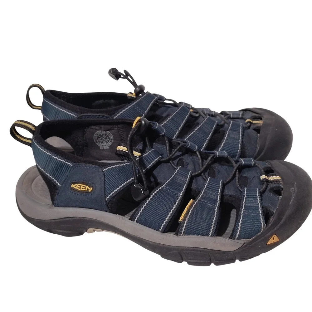 KEEN Newport H2 Mens Sandals Blue Waterproof Hiking Sport Shoes Size 10